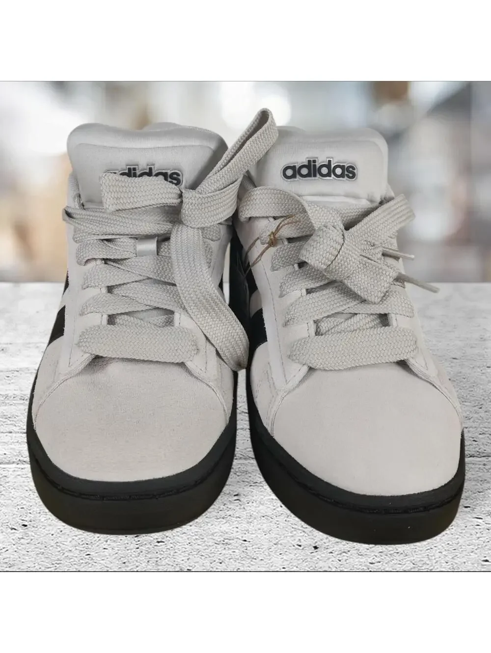 Adidas Mens Grand Court Alpha 00s Men’s Gray Black Shoes Size 8.5 IH1287 NWB